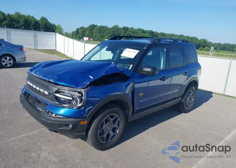 2023 Ford Bronco Sport Badlands z USA, uszkodzony, nr VIN 3FMCR9D91PRE30741